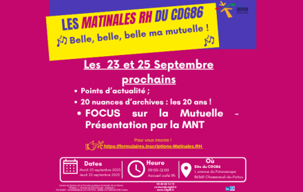 C'est bientôt la rentrée... pour les Matinales RH aussi !!!