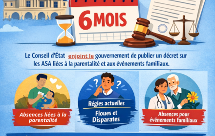 Autorisations Spéciales d'Absence (ASA) : le CE donne six mois au gouvernement pour publier le décret
