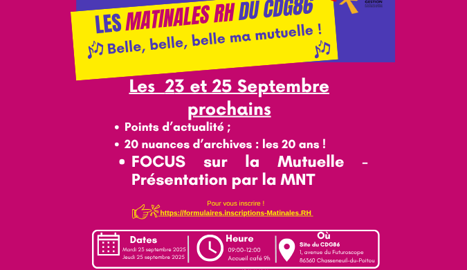 C'est bientôt la rentrée... pour les Matinales RH aussi !!!
